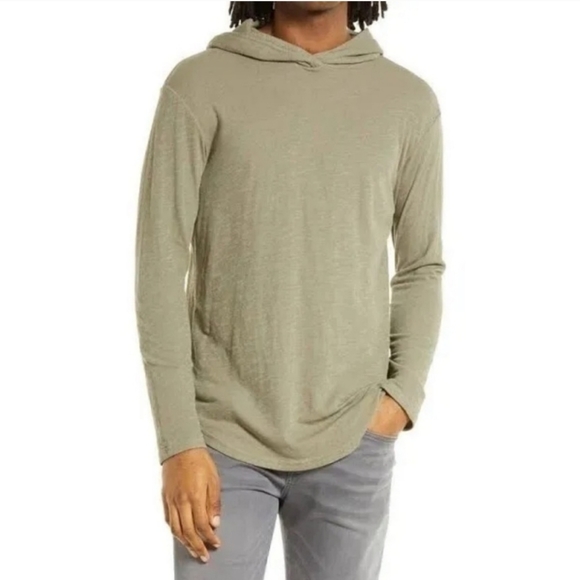 Goodlife Other - Goodlife Duble Layer Scallop Hoodie Men's Size M Army Green